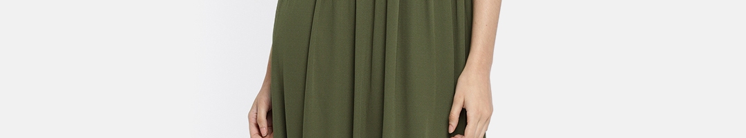 olive green dress for women x wide